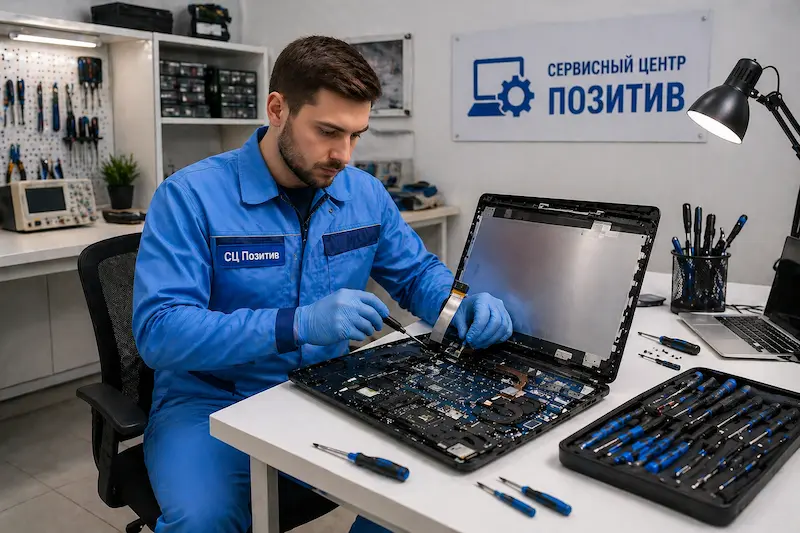 Замена шлейфа матрицы ноутбука в Дзержинске