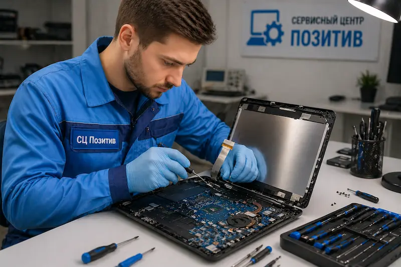 Ремонт шлейфа матрицы ноутбука в Дзержинске