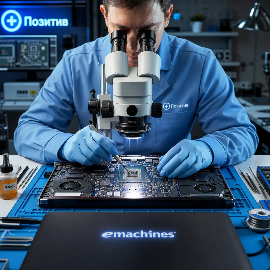 Замена видеокарты ноутбука Emachines в Дзержинске