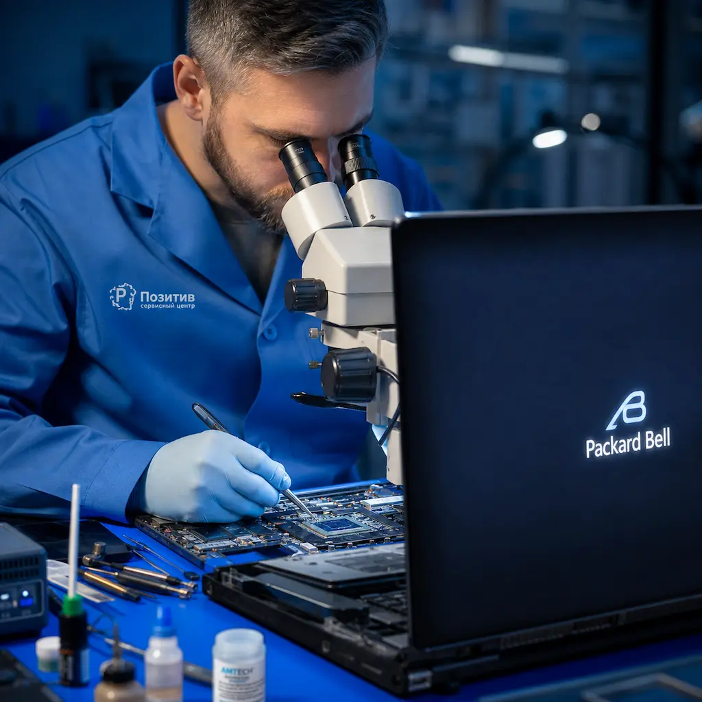 Замена видеокарты ноутбука Packard Bell в Дзержинске