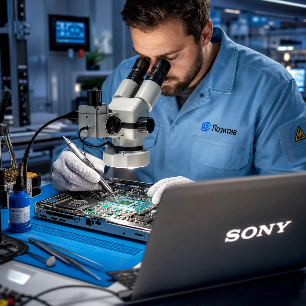 Замена видеокарты ноутбука Sony в Дзержинске