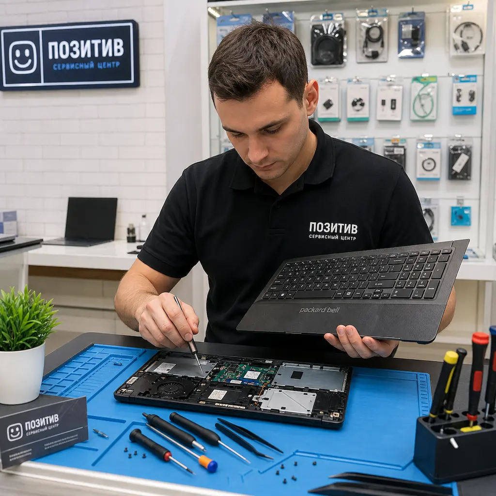 заменить клавиатуру на ноутбуке Packard Bell в Дзержинске