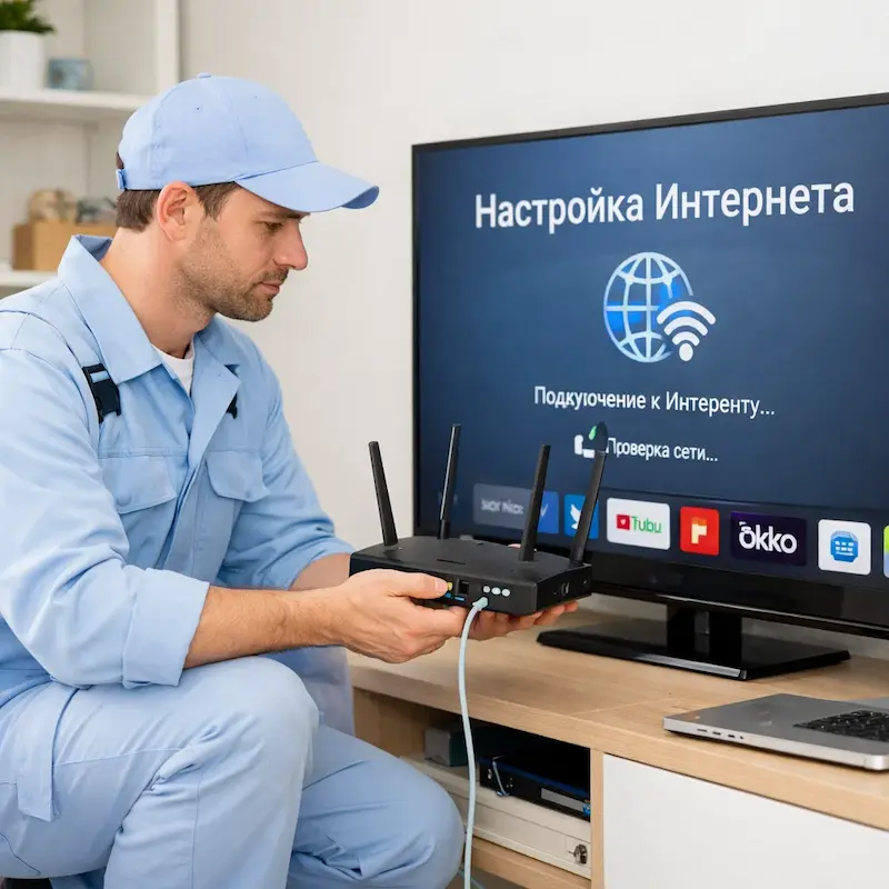 Настройка интернета на телевизоре в Дзержинске
