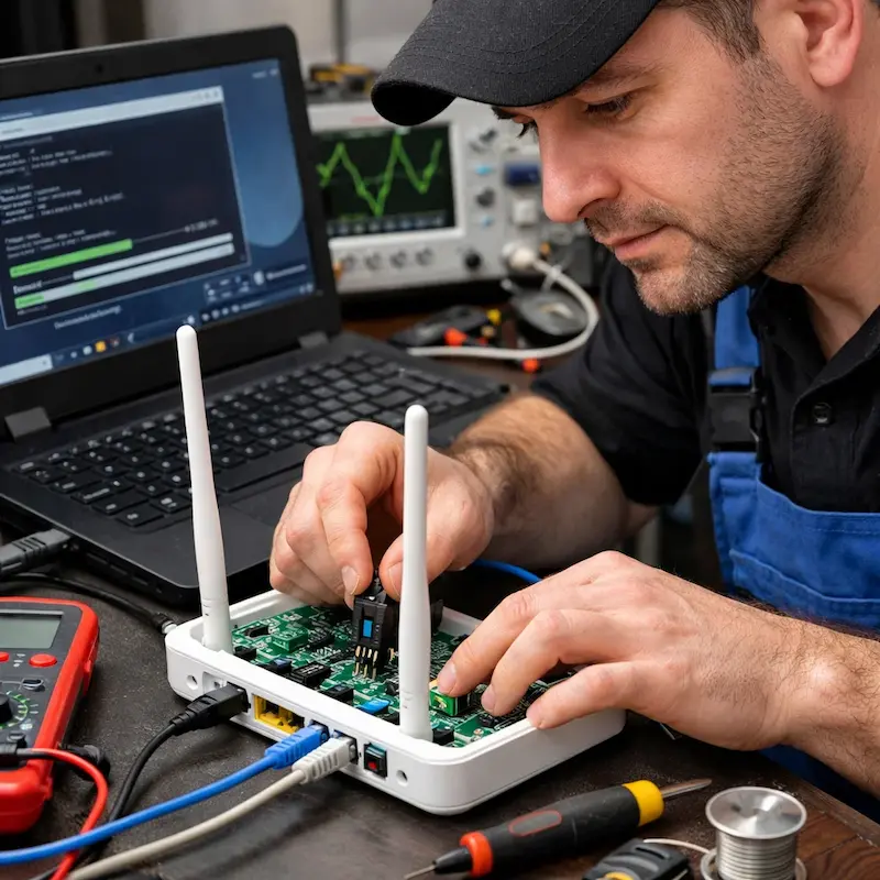 Перепрошивка WiFi роутера в Дзержинске