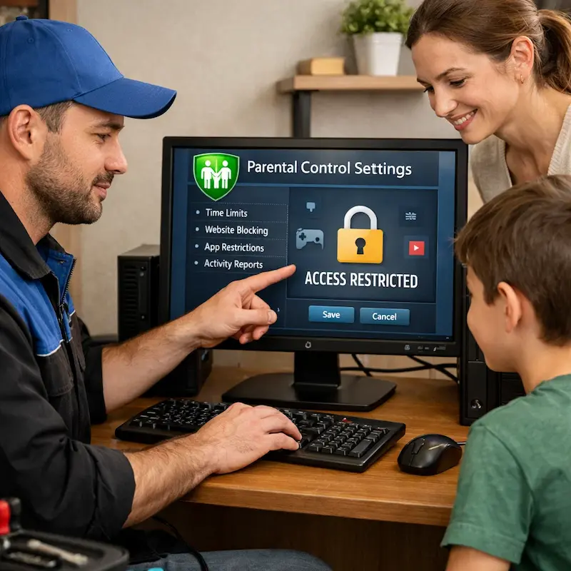 Родительский контроль на компьютере и ноутбуке в Дзержинске