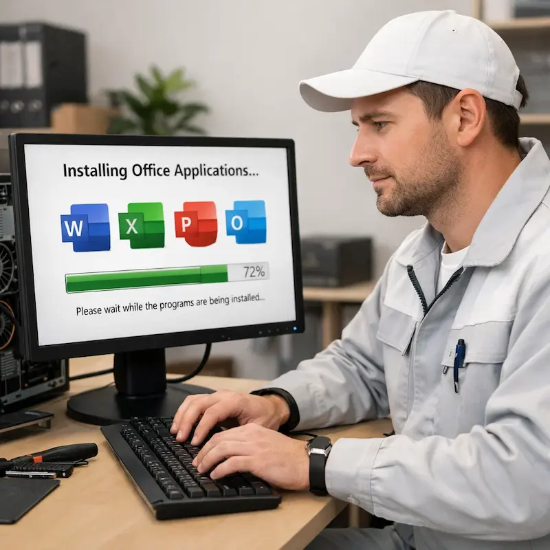 установка офисных программ на компьютер в Дзержинске