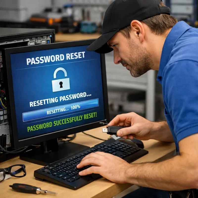 Сброс пароля от компьютера в Дзержинске