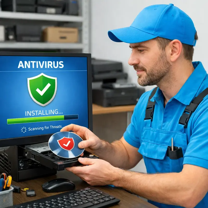 Установка антивируса в Дзержинске на дому