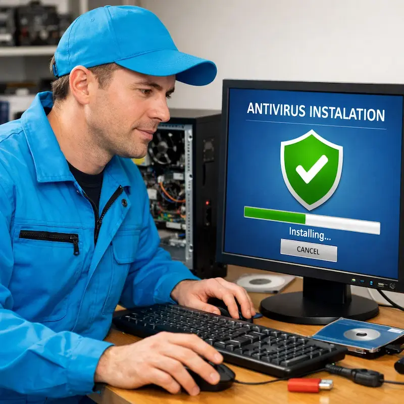 Установка антивируса на ноутбук в Дзержинске