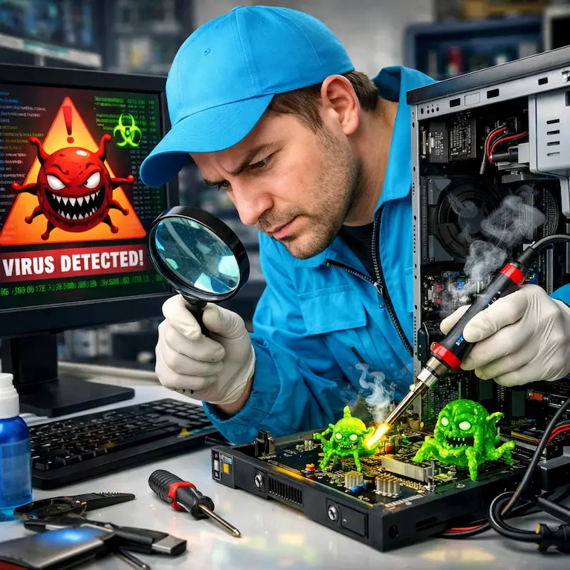 Вылечить компьютерный вирус в Дзержинске