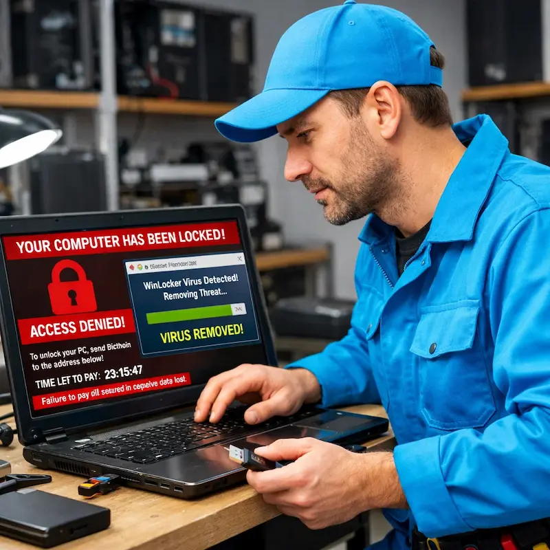 Поможем разблокировать компьютер и ноутбук в Дзержинске